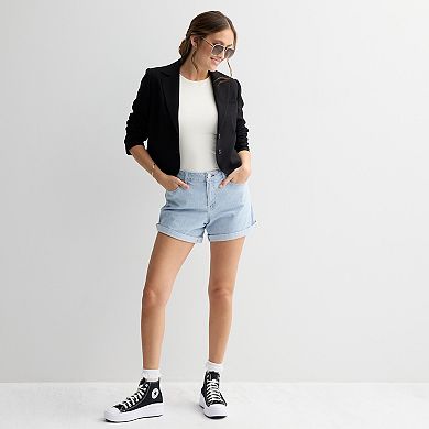 Juniors' Project Indigo Midrise Stripe Shorts
