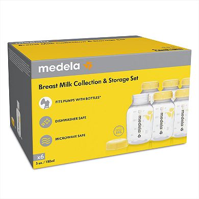 Medela 6-pk. 5-oz. Breast Milk Collection & Storage Bottles