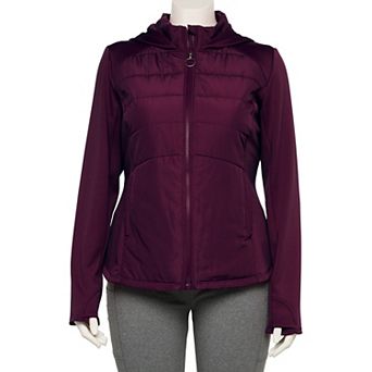 Plus Size Tek Gear® Adaptive Mixed Media Jacket