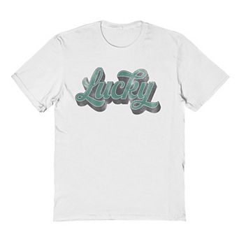 Men's Lucky Script St. Patrick's Day Graphic Tee