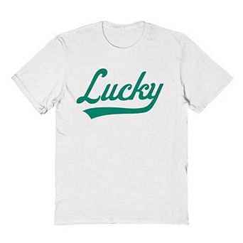 Men's Lucky Script St. Patrick's Day Graphic Tee