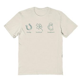 Men's Lucky Luckier Luckiest St. Patrick's Day Graphic Tee