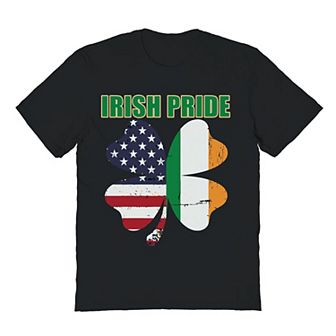 Men's Irish Pride Wings St. Patrick's Day Graphic Tee