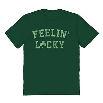 Men's Feelin Lucky Shamrock St. Patrick's Day Graphic Tee