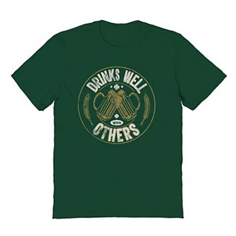 Men's Drinks Well Cheers St. Patrick's Day Graphic Tee