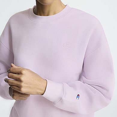 Women's Champion® Small "C" Midweight Fleece Crewneck