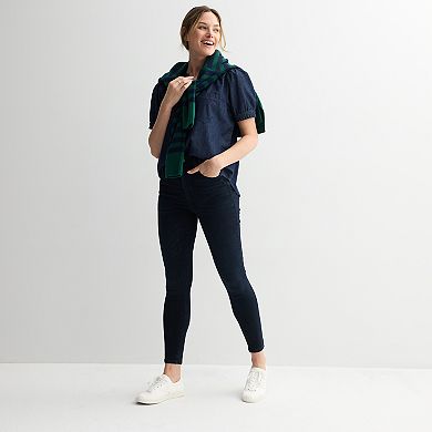 Women's Sonoma Goods For Life® Denim Puff Sleeve Shirt