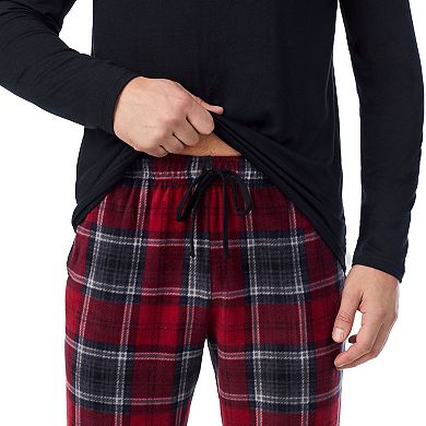 Men's Cuddl Duds® Cabin Fleece Pajama Top and Pajama Pants Set