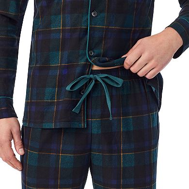 Men's Cuddl Duds® Cozy Lodge Notch Collar Pajama Top and Pajama Pants Set