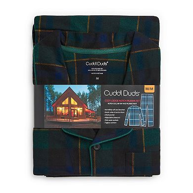 Men's Cuddl Duds® Cozy Lodge Notch Collar Pajama Top and Pajama Pants Set