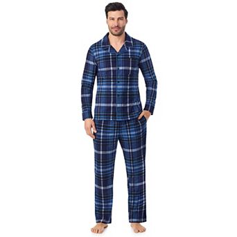 Men's Cuddl Duds® Cozy Lodge Notch Collar Pajama Top and Pajama Pants Set