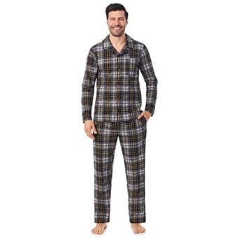 Men's Cuddl Duds® Cozy Lodge Notch Collar Pajama Top and Pajama Pants Set