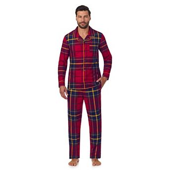 Men's Cuddl Duds® Cozy Lodge Notch Collar Pajama Top and Pajama Pants Set