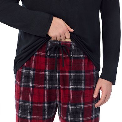Big & Tall Cuddl Duds Cabin Fleece Pajama Top & Pajama Bottoms Set