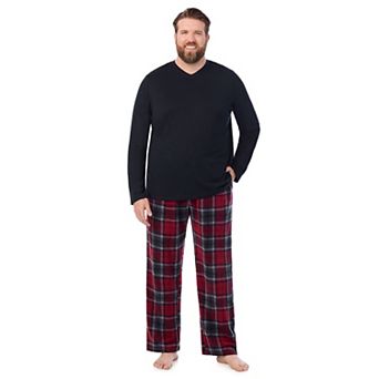 Big & Tall Cuddl Duds® Cabin Fleece Pajama Top & Pajama Bottoms Set