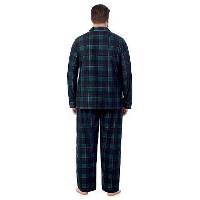 Big & Tall Cuddl Duds® Cozy Lodge Notch Collar Pajama Top & Pajama Bottoms Set