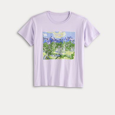 Women's Vincent Van Gogh The Olive Trees Painting Graphic Tee