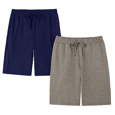 Men's Cuddl Duds® 2-Pack French Terry Pajama Shorts
