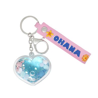 Disney's Lilo & Stitch Angel Heart Shape Ohana Keychain