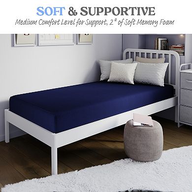 Emma and Oliver Water-Resistant Memory Foam Mattress with Zippered Cover