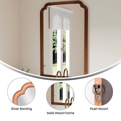 Emma and Oliver Wall Mirror with Wood Frame & Silver Backed Glass