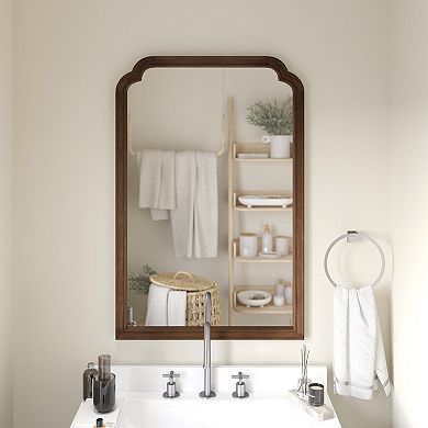 Emma and Oliver Wall Mirror with Wood Frame & Silver Backed Glass