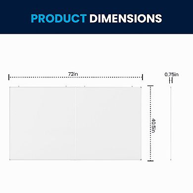Emma And Oliver 72" x 40" Magnetic Dry Erase Board For Wall With Tray And Aluminum Frame
