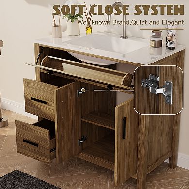 36-inch Bathroom Vanity Cabinet Modern Design with Ample Storage