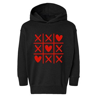 Tic Tac Heart Toddler Graphic Hoodie