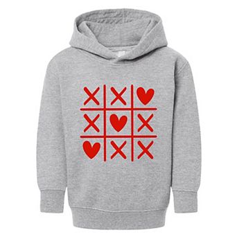 Tic Tac Heart Toddler Graphic Hoodie