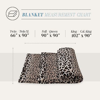 Elegant Comfort Velvet Plush Fleece Blanket Solid Color Design