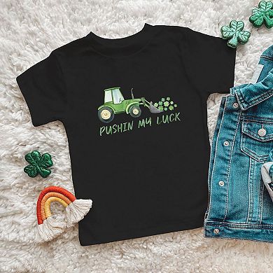 Pushin My Luck Toddler Short Sleeve Graphic Tee