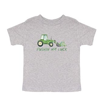 Pushin My Luck Toddler Short Sleeve Graphic Tee