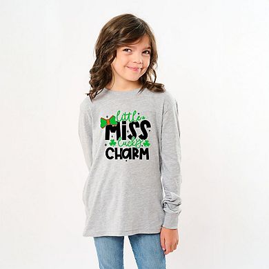 Little Miss Lucky Charm Toddler Long Sleeve Graphic Tee