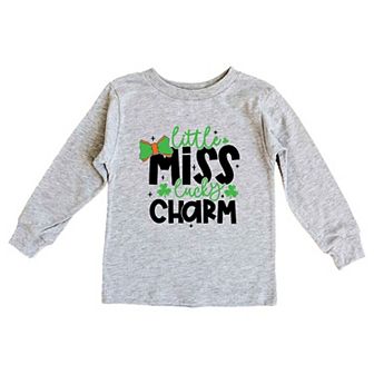 Little Miss Lucky Charm Toddler Long Sleeve Graphic Tee