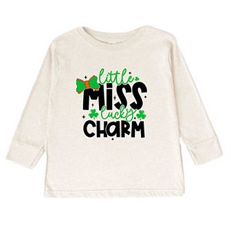 Little Miss Lucky Charm Toddler Long Sleeve Graphic Tee