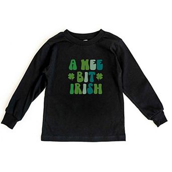 A Wee Bit Irish Toddler Long Sleeve Graphic Tee