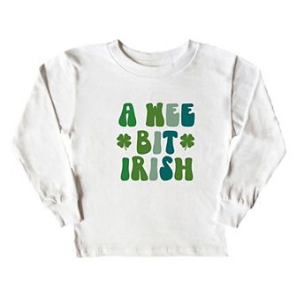 A Wee Bit Irish Toddler Long Sleeve Graphic Tee