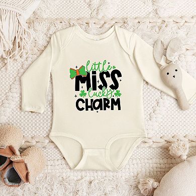 Little Miss Lucky Charm Baby Long Sleeve Bodysuit