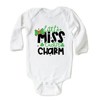 Little Miss Lucky Charm Baby Long Sleeve Bodysuit
