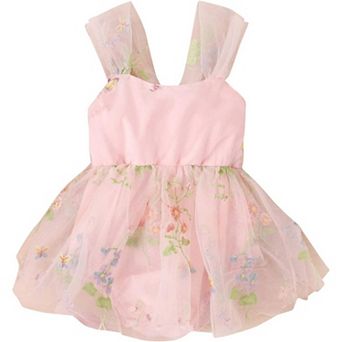 Baby Girls Pink Floral Spring Romper