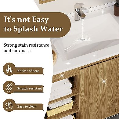 36-inch Modern Bathroom Vanity Cabinet with Sleek Design