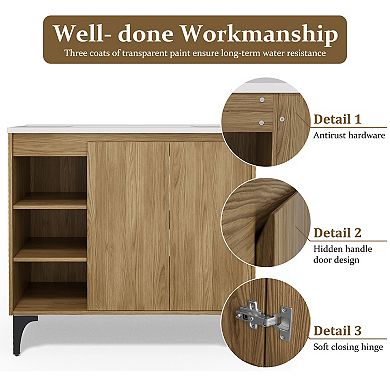 36-inch Modern Bathroom Vanity Cabinet with Sleek Design