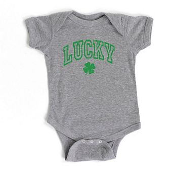 Lucky Clover Distressed Baby Bodysuit