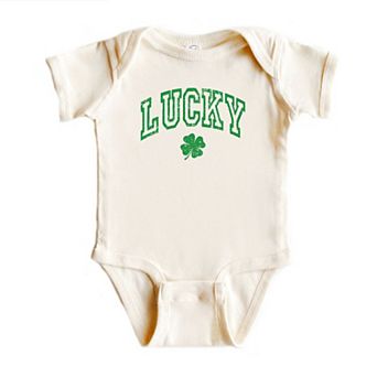 Lucky Clover Distressed Baby Bodysuit
