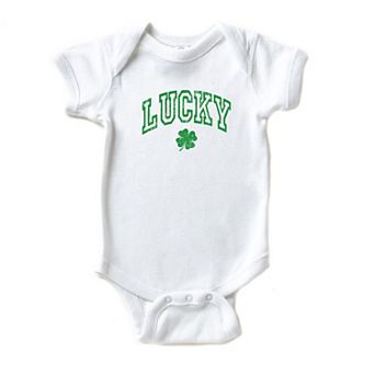 Lucky Clover Distressed Baby Bodysuit