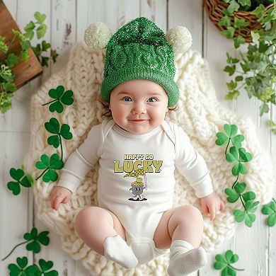 Happy Go Lucky Pot Of Gold Baby Long Sleeve Bodysuit