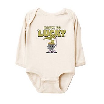 Happy Go Lucky Pot Of Gold Baby Long Sleeve Bodysuit