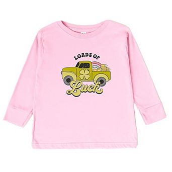 Loads Of Luck Retro Truck Toddler Long Sleeve Graphic Tee