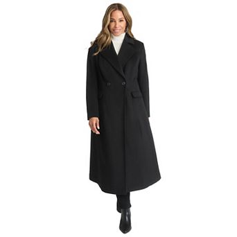Jessica London Women's Plus Size Trapeze Wool-Blend Coat